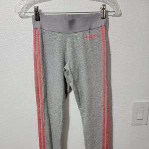 Adidas Leggings NWT cropped Womens extra small in Grey Heather/Pink